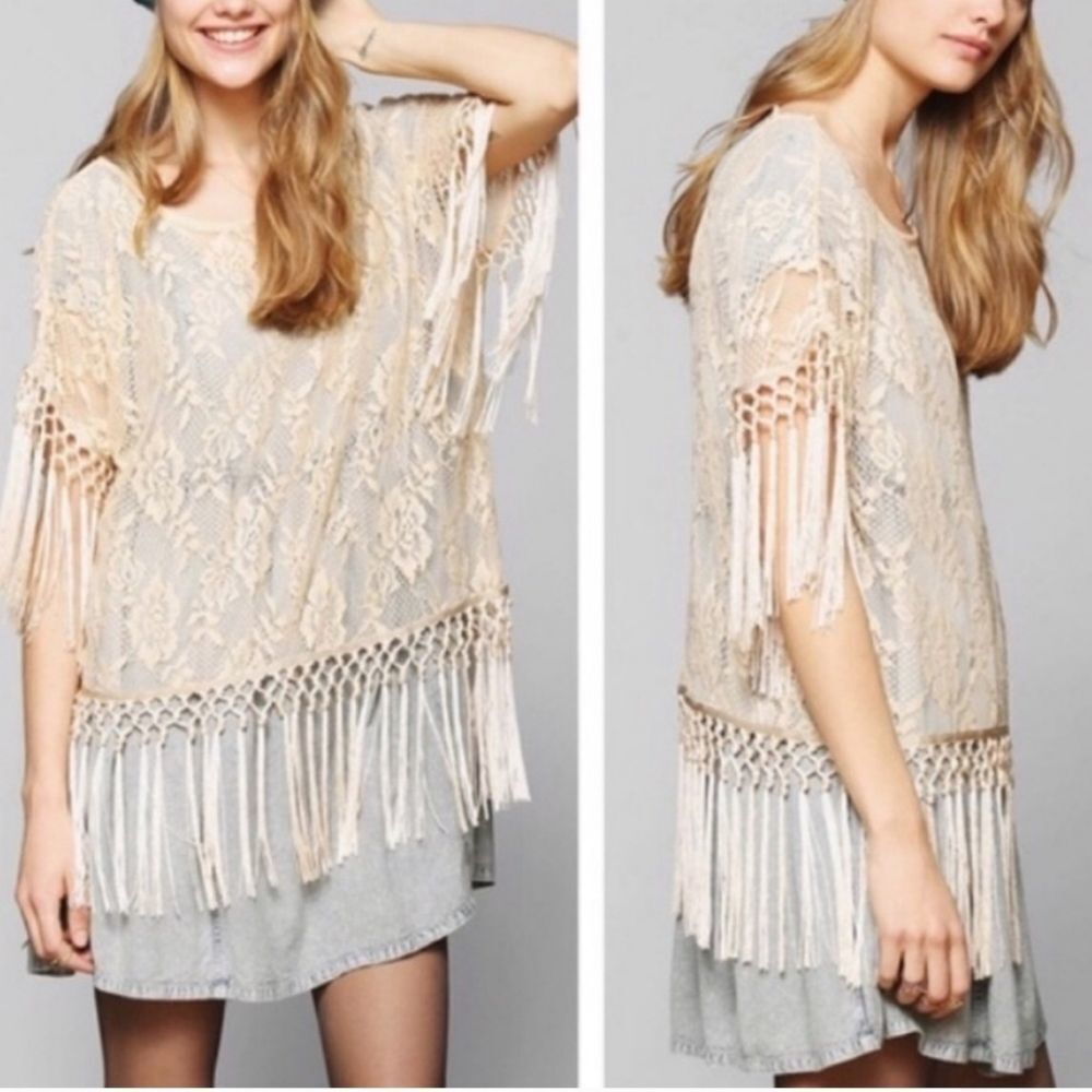 Top Slinky Staring At Stars Pour Urban Outfitters - Taille XS, Couleur Sable - Neuf